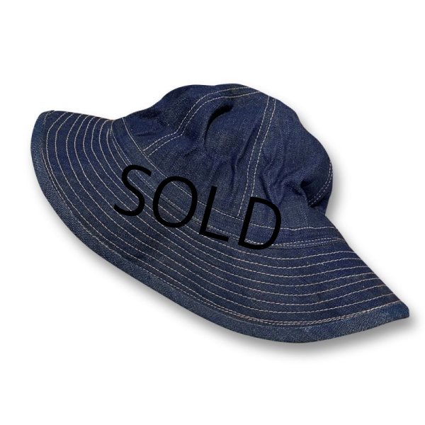 画像7: 30's【ビンテージ】U.S.ARMY【M37】デニムハット【デイジーメイハット】【56cm程度】  (7)