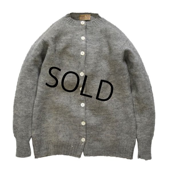画像1: ビンテージ【Kingstone Sportknit】【グレー】【ウールカーディガン】【レディース古着】  (1)