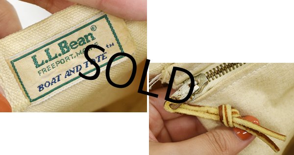 画像2: 稀少!!【内ポケット付き!!】【ビンテージ】【L.L.bean】【ＬＬビーン】 【赤×キャンバス】 【トートバッグ】  (2)