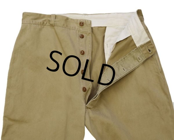 画像1: 【50's】【ビンテージ】U.S.ARMY【米軍実物】【45カーキ】【チノパンツ】【チノパン】【34×35】  (1)
