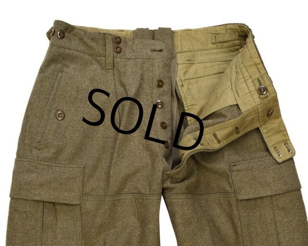 画像5: 60’s【ビンテージ】【旧ドイツ軍】【ウールトラウザーズ】【ウールパンツ】【フィールドトラウザーズ】【Ｗ〜33程度】  (5)
