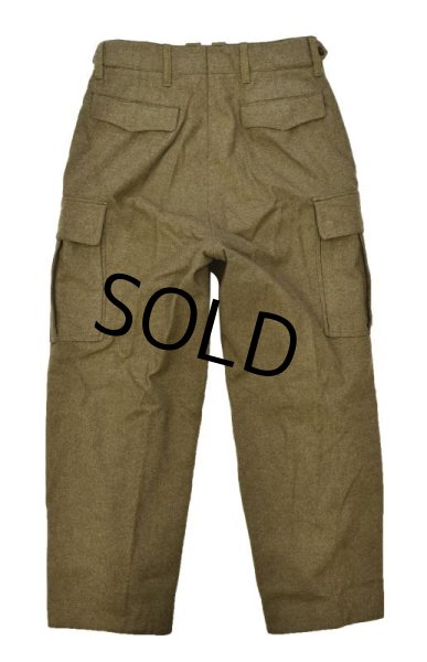 画像4: 60’s【ビンテージ】【旧ドイツ軍】【ウールトラウザーズ】【ウールパンツ】【フィールドトラウザーズ】【Ｗ〜33程度】  (4)