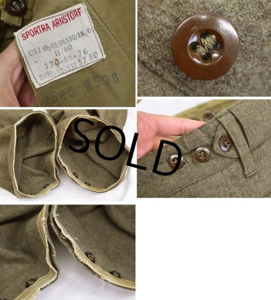 画像3: 60’s【ビンテージ】【旧ドイツ軍】【ウールトラウザーズ】【ウールパンツ】【フィールドトラウザーズ】【Ｗ〜33程度】  (3)