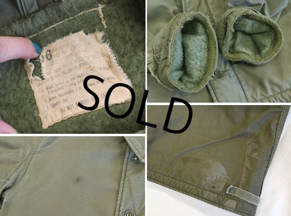 画像4: 【米軍実物】【ビンテージ】US.NAVY【初期型】【A-2】ステンシル入り【デッキジャケット】【サイズL】  (4)