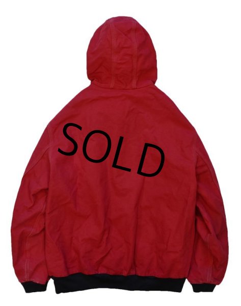 画像4: 超ビッグサイズ!!【カーハート】【carhartt】赤【ダック地】【アクティブパーカー】【フルジップパーカー】【サイズ4XL】XXXXL  (4)