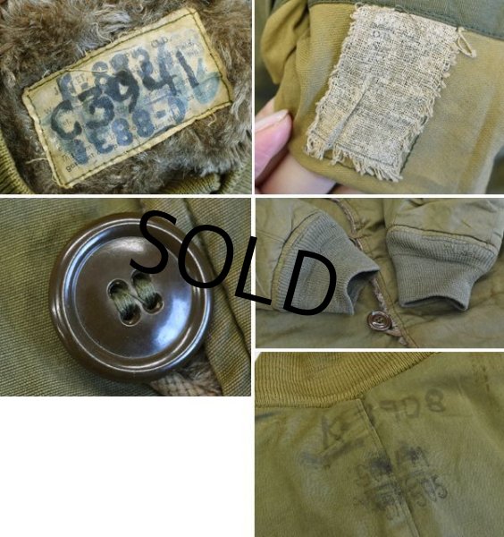 画像2: 【40's】【ビンテージ】【米軍実物】【U.S.army】【M-43】【アルパカライナー】【パイルライナー】【サイズ34程度】  (2)