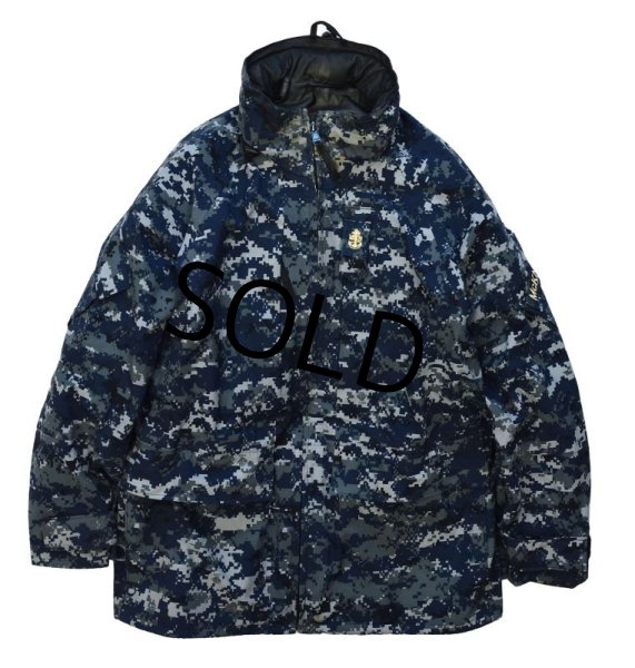 画像4: 【U.S.NAVY】【ＵＳＮ】【デジタルカモ】【ゴアテックス】 【ネイビー】【ワーキングパーカー】ゴアテックスパーカー【Ｌ-Ｒ】  (4)