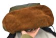 画像4: 【ビンテージ】USA製 【EASTPAK】【イーストパック】【 ボトムレザー】【底レザー】【オリーブドラブカラー】【ODカラー×ブラウン】【デイパック】【バックパック】【リュックサック】  (4)