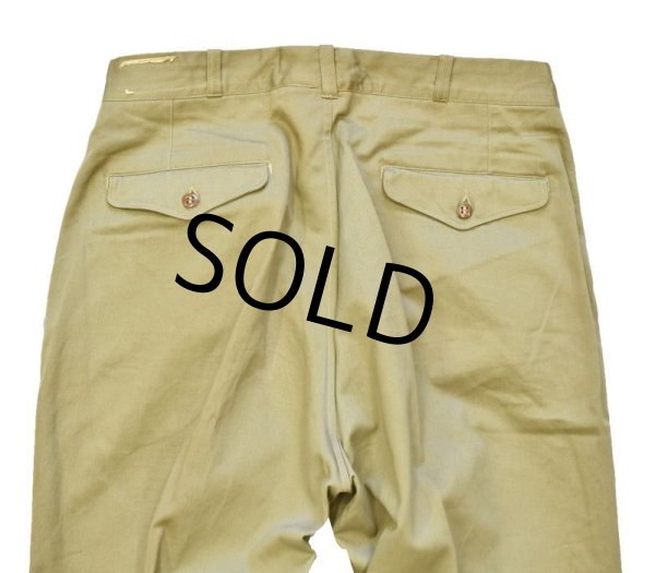 画像5: 【50's】【デッドストック?】【ビンテージ】【Burlington】アーミークロス【チノパンツ】【チノパン】【W33程度】  (5)