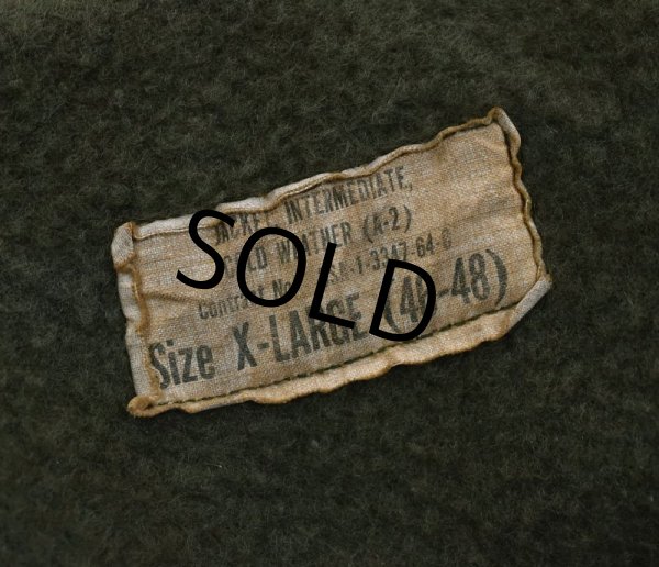 画像2: 60's【米軍実物】【ビンテージ】US.NAVY【初期型】1st【A-2】【ジャングルクロス】【デッキジャケット】【サイズＸＬ】  (2)