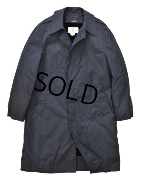 画像5: ほぼ未使用!! 80's【ビンテージ】【米軍実物】【紺】ライナー付き【オールウェザーコート】【ステンカラーコート】【40R】  (5)