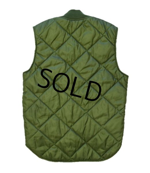 画像3: 【USA製】【ビンテージ】【ビッグスミス】【オリーブグリーン・緑】【ナイロンキルティング】【ベスト】【サイズＳ】  (3)