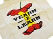 画像6: デッドストック【ビンテージ】【YEARN-2-LEARN】【リンゴ】【生成り】【トートバッグ】  (6)