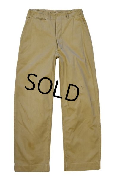 画像3: 【40's】【ビンテージ】米軍実物【USMC】【チノパンツ】【チノパン】【W27.5程度】  (3)