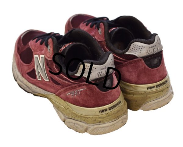 画像6: USA製【ニューバランス】new balance【990】エンジ【M990BU3】【9D】【27cm程度】  (6)