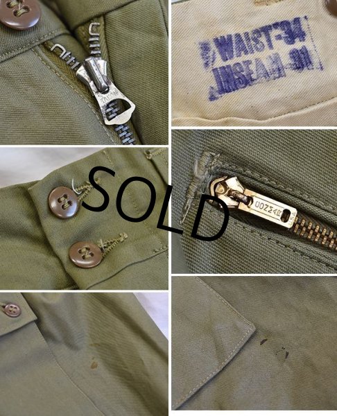 画像4: 【デッドストック】ビンテージ【40's】WW2【米軍実物】【U.S.ARMY】山岳部隊【マウンテントラウザーズ】【マウンテンパンツ】【W34】  (4)