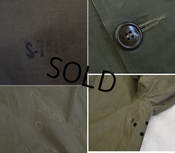 画像3: 50's【U.S.army】【米軍実物】ゴム引き【レインコート】【サイズＳ】  (3)