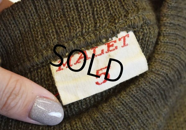 画像2: 【ほぼ未使用‼】【ビンテージ【フレンチアーミー】【フランス軍】【クルーネック】【ウールセーター】【サイズ５】  (2)