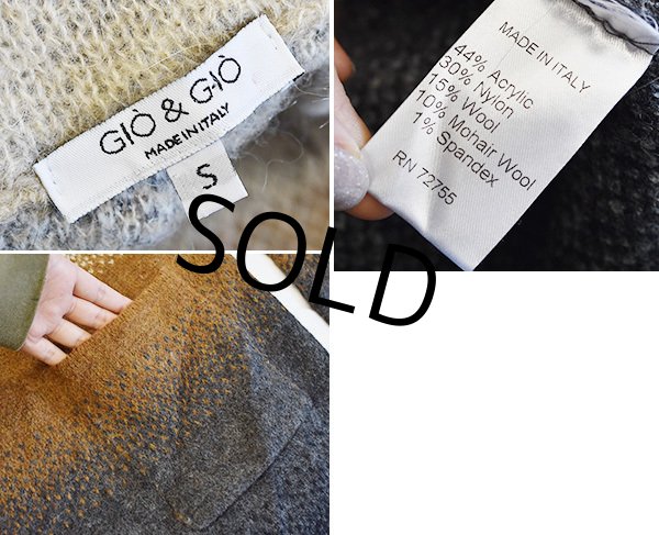 画像2: 【イタリー製】【GIO&GIO】【グラデーション】【ブラウン】【ニットカーディガン】サイズS【レディース古着】  (2)