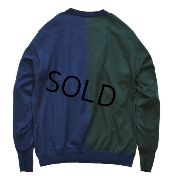 画像3:  【イタリー製】ノードストローム【NORDSTROMｘcallaway】キャロウェイ　ゴルフ【緑×青×グレー】ダイヤ柄【セーター】【サイズＬ】  (3)