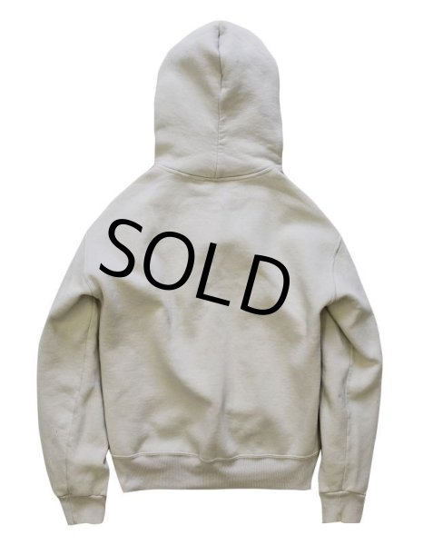 画像3: 90's【USA製】【ビンテージ】【ラッセル】【グレー×紺】【ヘンリーネック】【パーカー】【サイズＭ】  (3)