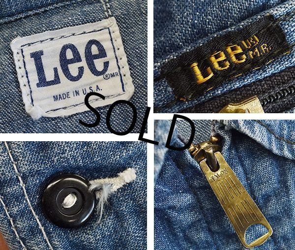画像2: 【70’s】【USA製】【ビンテージ】【LEE】【リー】【91-B】【デニムブルゾン】【デニムジャケット】  (2)