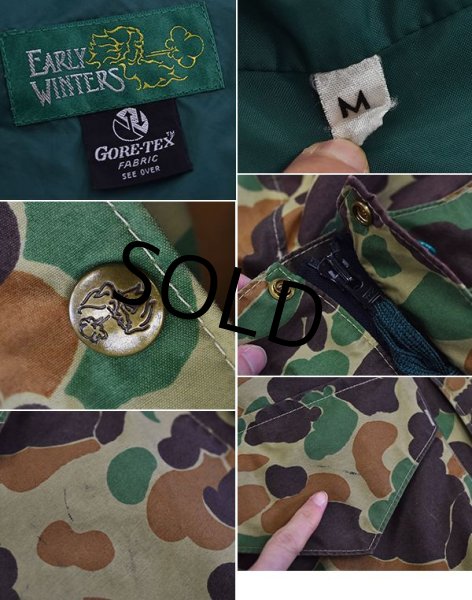 画像2: 【ビンテージ】【EARLY WINTERS】ダックハンターカモ【ゴアテックス】【マウンテンパーカー】【サイズM】  (2)