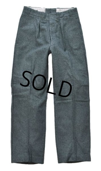 画像2: 【ビンテージ】【スイス軍】【サイドライン】【ウールトラウザーズ】【ウールパンツ】【フィールドトラウザーズ】【W30程度】  (2)