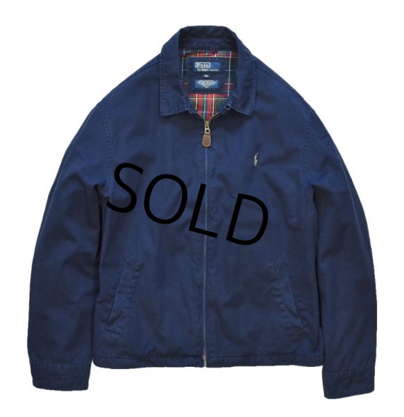 画像4: 【ラルフローレン】【紺】【チェック裏地】【ブルゾン】スウィングトップ【サイズＸＬ】  (4)