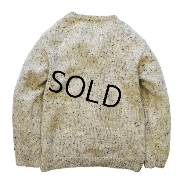 画像4: 【アイルランド製】【Fisherman】【オートミール】【ネップ入り】【ウールセーター】【フィッシャーマンセーター】【サイズＭ】  (4)