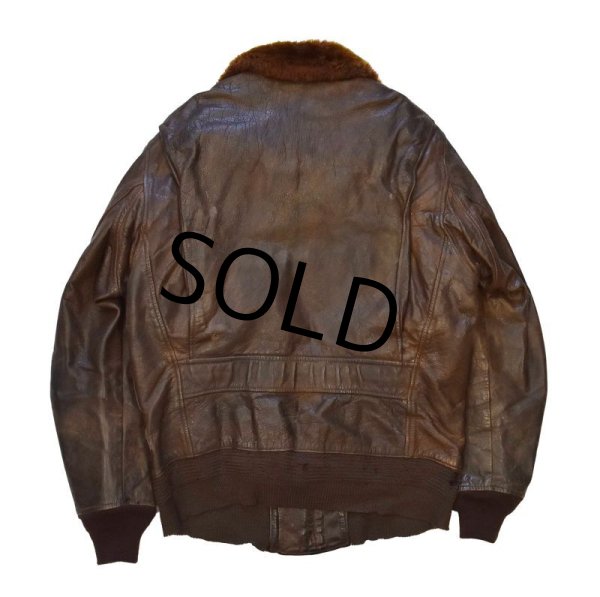 画像3: 40's【米軍実物】【ビンテージ】【U.S.NAVY】【GORDON & FERGUSON CO.】【M422A】【G-1】【フライトジャケット】【サイズ38】  (3)