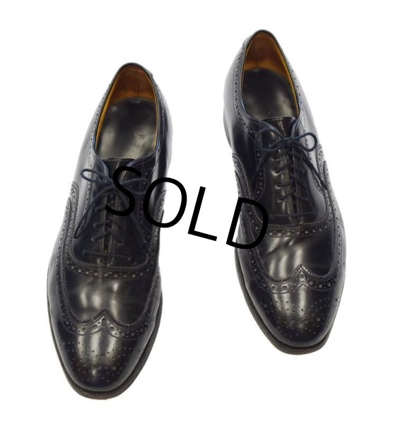 画像6: 【USA製】【ジョンストン&マーフィー】【黒】【ウィングチップ】【9 1/2 D/B】【27.5cm程度】  (6)