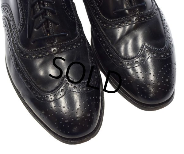 画像7: 【USA製】【ジョンストン&マーフィー】【黒】【ウィングチップ】【9 1/2 D/B】【27.5cm程度】  (7)