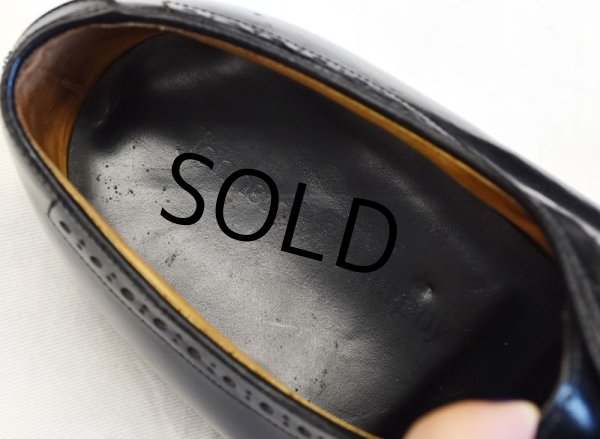 画像2: 【USA製】【ジョンストン&マーフィー】【黒】【ウィングチップ】【9 1/2 D/B】【27.5cm程度】  (2)