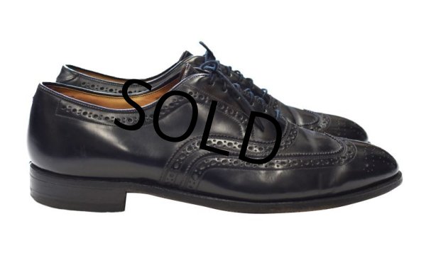 画像5: 【USA製】【ジョンストン&マーフィー】【黒】【ウィングチップ】【9 1/2 D/B】【27.5cm程度】  (5)