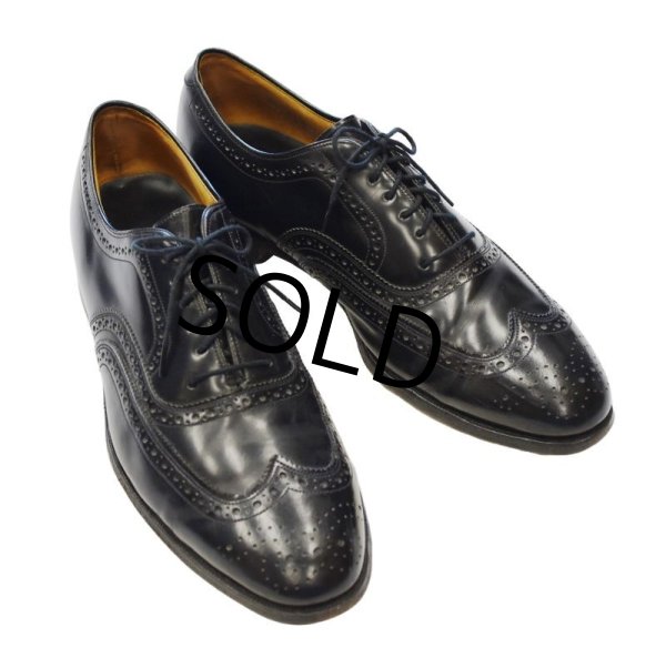画像4: 【USA製】【ジョンストン&マーフィー】【黒】【ウィングチップ】【9 1/2 D/B】【27.5cm程度】  (4)