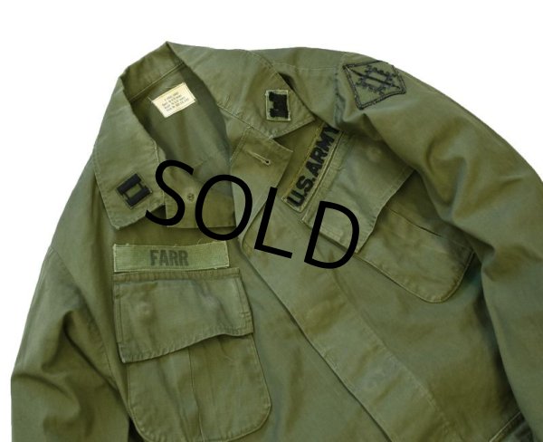 画像4: 60's【ビンテージ】【米軍実物】【リップストップ】【ジャングルファティーグシャツ】【ファティーグジャケット】【XS-S】  (4)
