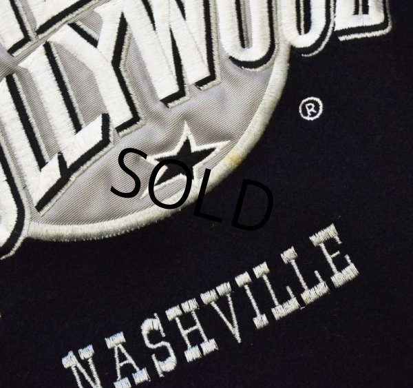 画像3: USA製【ビンテージ】【Planet hollywood】【プラネットハリウッド】【黒】【レザー襟】【ウールジャケット】【サイズXL】  (3)