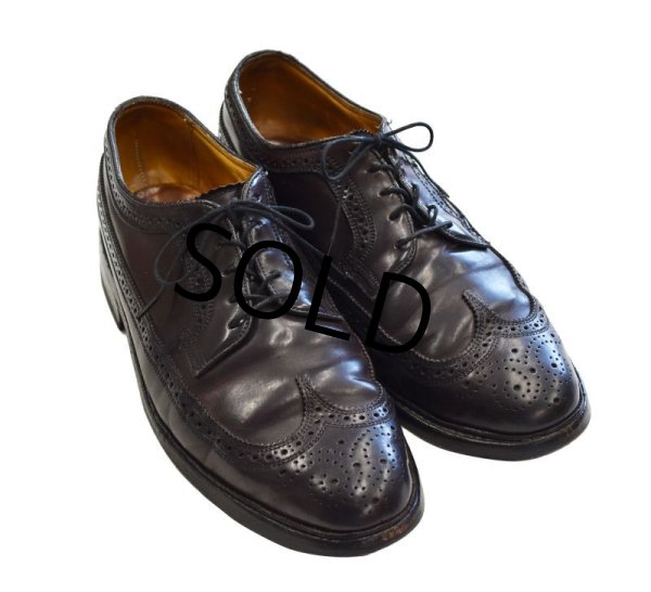 画像5: 【ビンテージ】【フローシャイム インペリアル】【こげ茶・ブラウン】【ウィングチップシューズ】【9 D】【27cm程度】  (5)