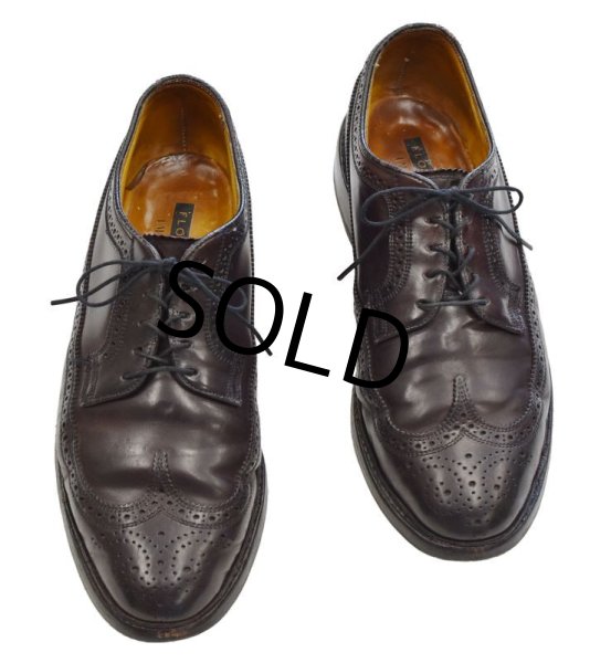 画像3: 【ビンテージ】【フローシャイム インペリアル】【こげ茶・ブラウン】【ウィングチップシューズ】【9 D】【27cm程度】  (3)