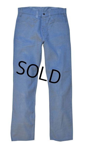 画像2: 【デッドストック】 【USA製】【LEVI'S】【リーバイス】【519】【サックスブルー・水色】【コーデュロイパンツ】【32X32】  (2)
