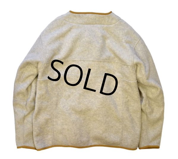 画像3: 【パタゴニア】patagonia【WORN WEAR】【グレー×ブラウン】【フリースカーディガン】【サイズＬ】  (3)