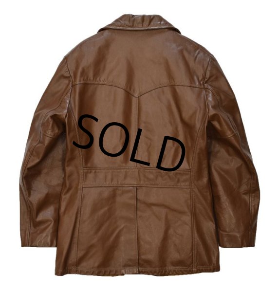 画像4: 80’s【ビンテージ】Schott【ショット】【ブラウン】【レザーテーラードジャケット】【サイズ40】  (4)