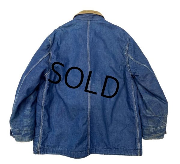 画像4: 60's【ビンテージ】【Rail chief】【レイルチーフ】【ブランケットライナー】【裏地付きデニムカバーオール】【ワークジャケット】  (4)