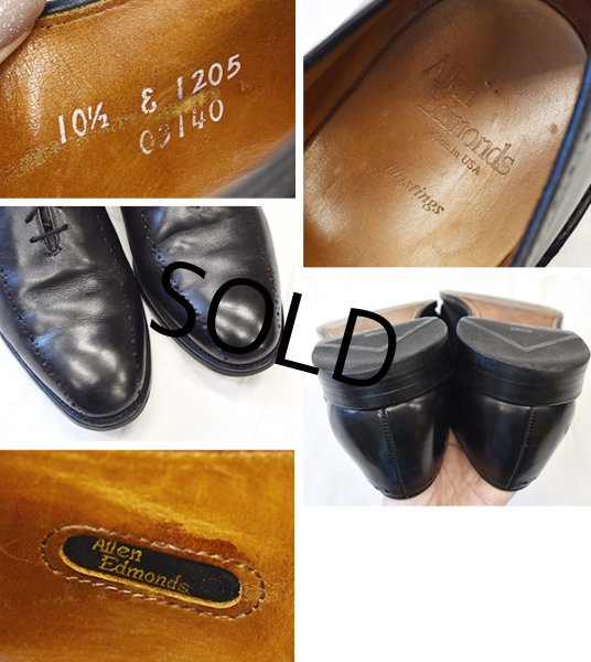 画像2: 【USA製】【ビンテージ】【アレンエドモンズ】【Allen Edmonds】【黒】【ホールカット】【10 1/2 E】【28.5cm程度】  (2)