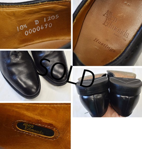 画像2: 【USA製】【ビンテージ】【アレンエドモンズ】【Allen Edmonds】【黒】【ホールカット】【10 1/2 D】【28.5cm程度】  (2)