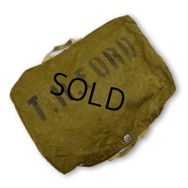 画像6: 〜40's【WW2】【ビンテージ】【米軍実物】【U.S.NAVY】ステンシル入り【パラシュートバッグ】【キットバッグ】  (6)