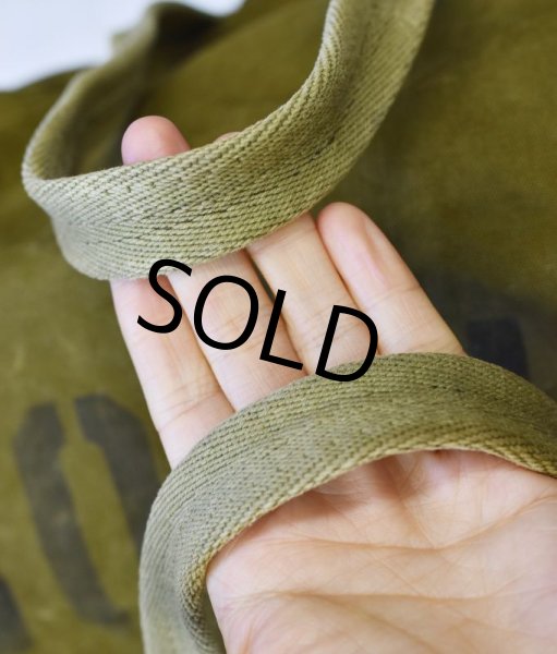 画像9: 〜40's【WW2】【ビンテージ】【米軍実物】【U.S.NAVY】ステンシル入り【パラシュートバッグ】【キットバッグ】  (9)