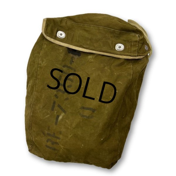 画像4: 〜40's【WW2】【ビンテージ】【米軍実物】【U.S.NAVY】ステンシル入り【パラシュートバッグ】【キットバッグ】  (4)