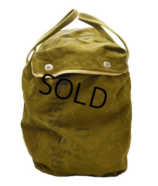 画像7: 〜40's【WW2】【ビンテージ】【米軍実物】【U.S.NAVY】ステンシル入り【パラシュートバッグ】【キットバッグ】  (7)